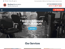 Tablet Screenshot of drycarerestoration.com